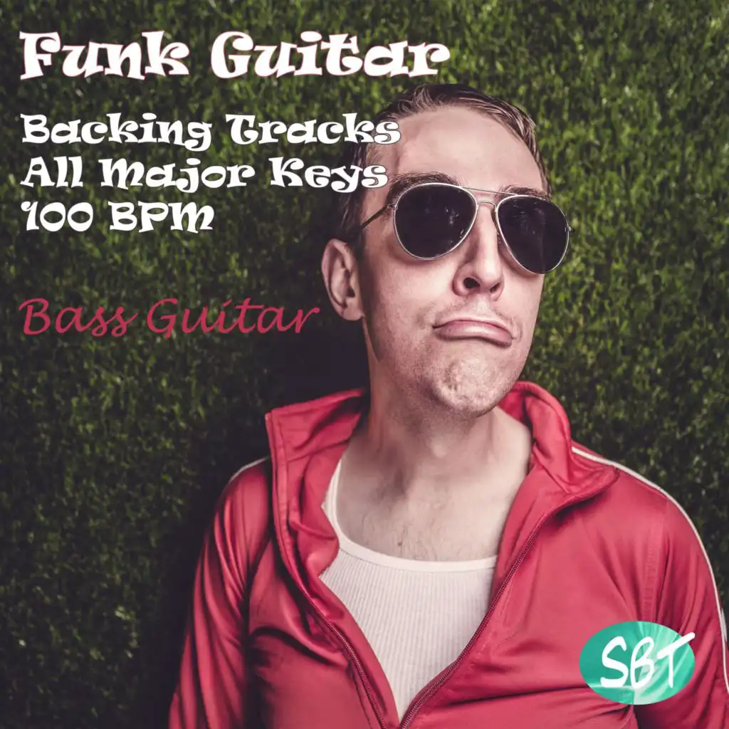 Funk Bass Guitar Backing Track in C Major 100 BPM, Vol. 1