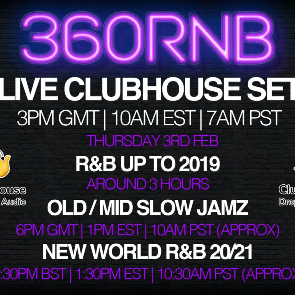 Live clubhouse birthday set New R&B 21/22