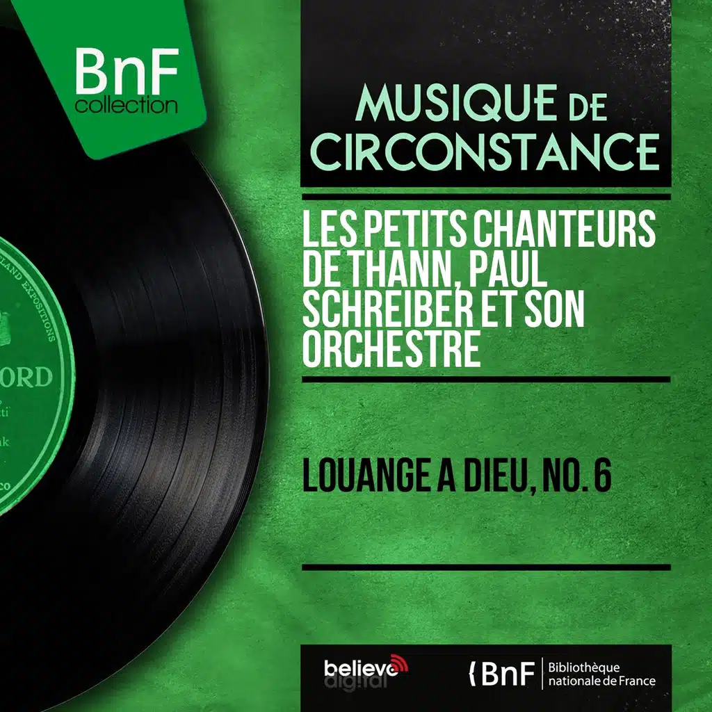 Les Petits Chanteurs de Thann, Paul Schreiber et son orchestre