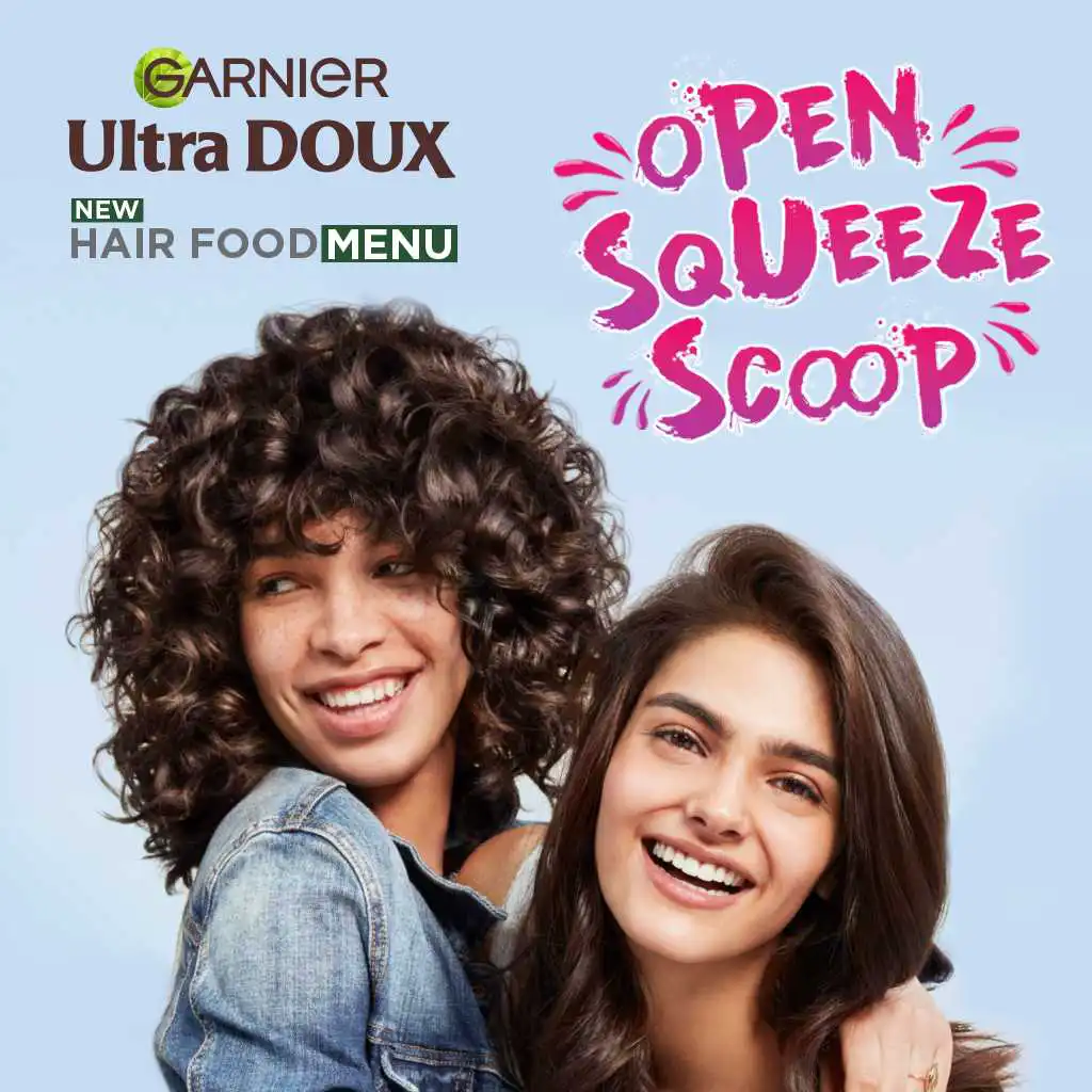 Open, Squeeze, Scoop(غارنييه غذاء الشعر)