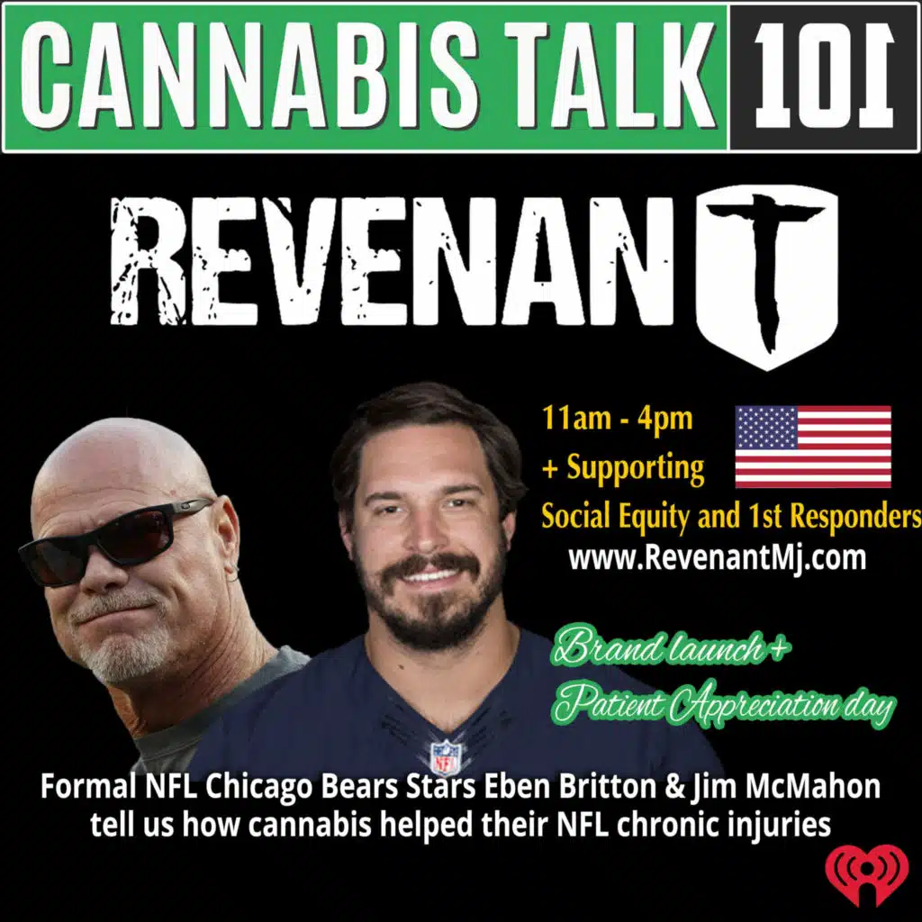 NFL greats Jim McMahon and Eben Britton, tell us how cannabis helps their chronic injuries.