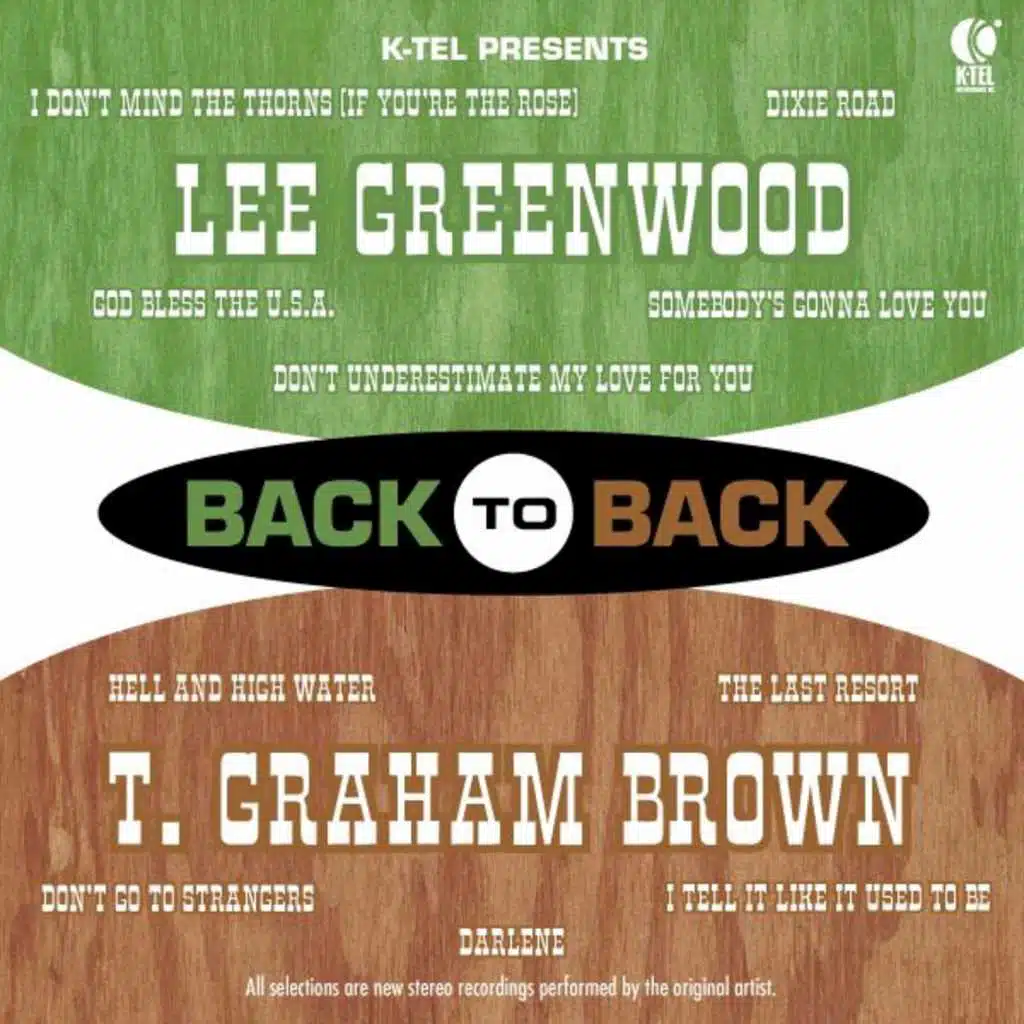 Back to Back - Lee Greenwood & T. Graham Brown (Rerecorded Version)