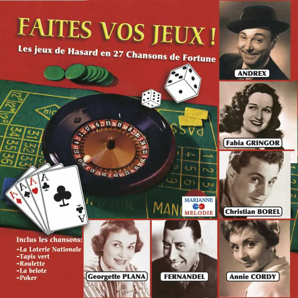 Les jeux de hasard en 27 chansons de fortune