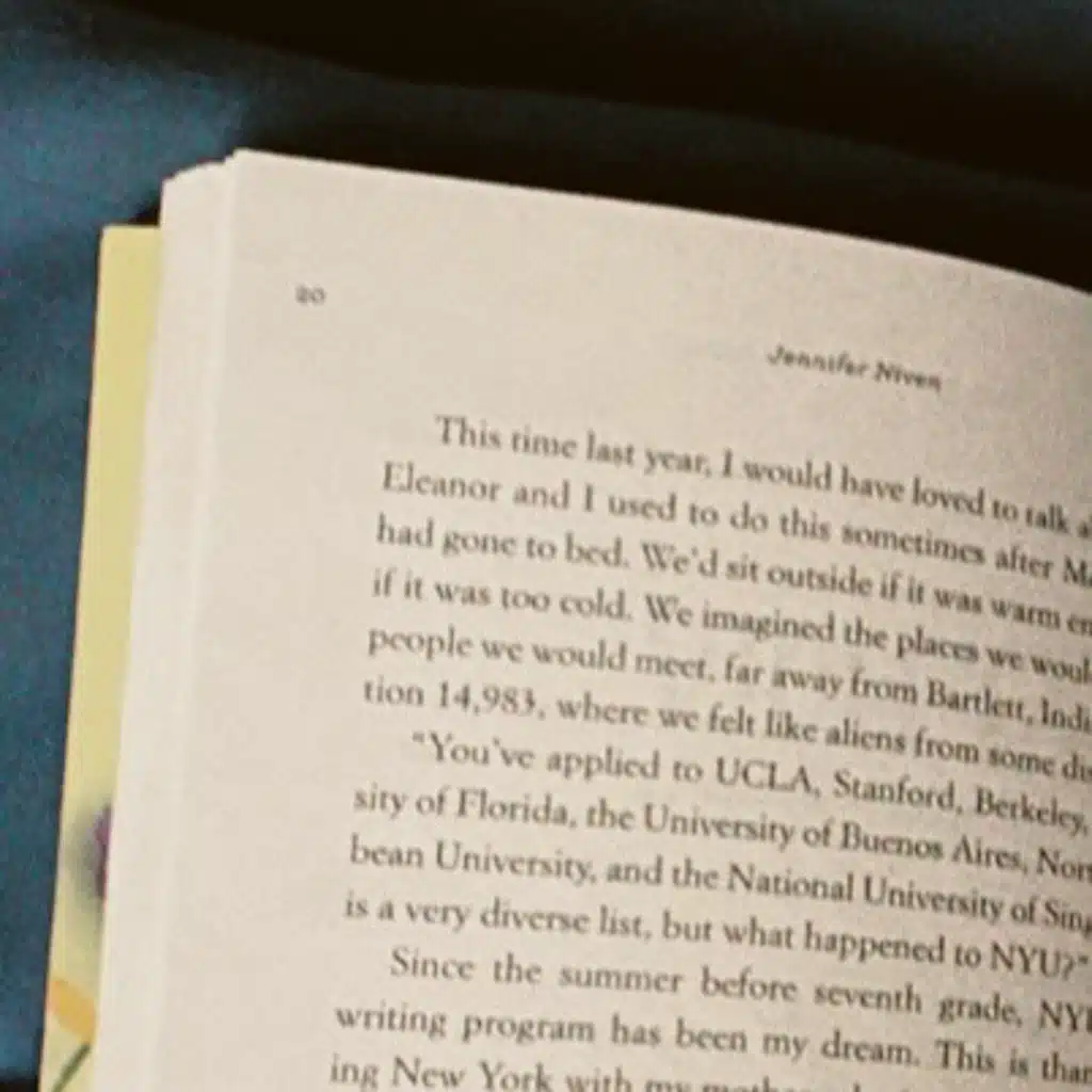 between the pages
