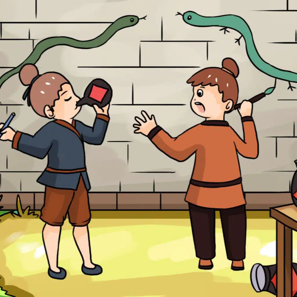 (Chengyu Idiom Story) S02E13. 成语故事 Hua She Tian Zu 画蛇添足 (HSK2+)