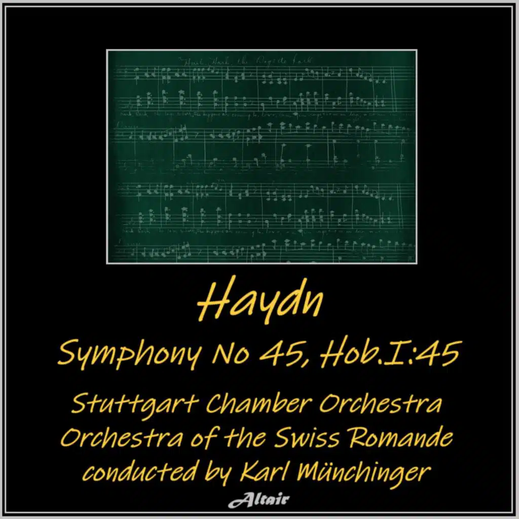 Symphony No 45 in F-Sharp Minor, Hob. I:45: IV. Finale. Presto Adagio