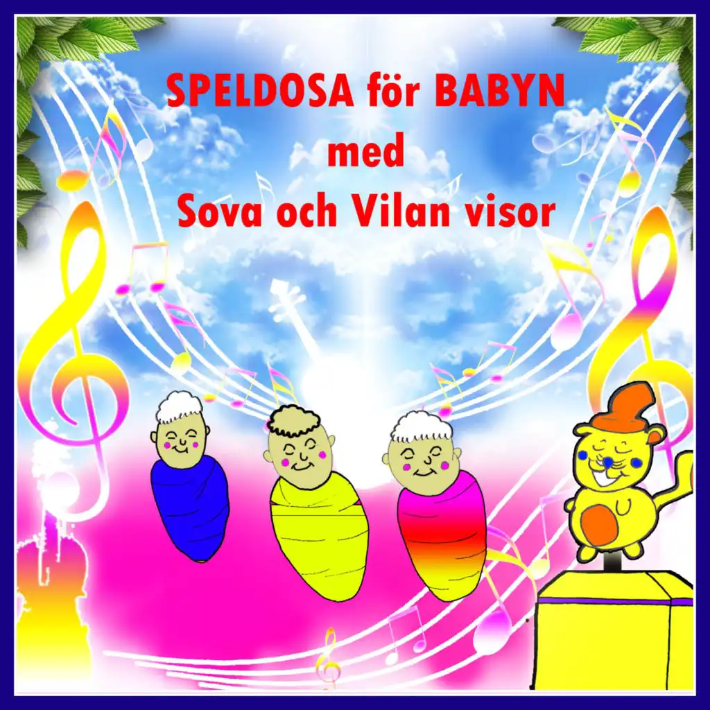 Speldosa för Babyn, med Sova & Vilan visor