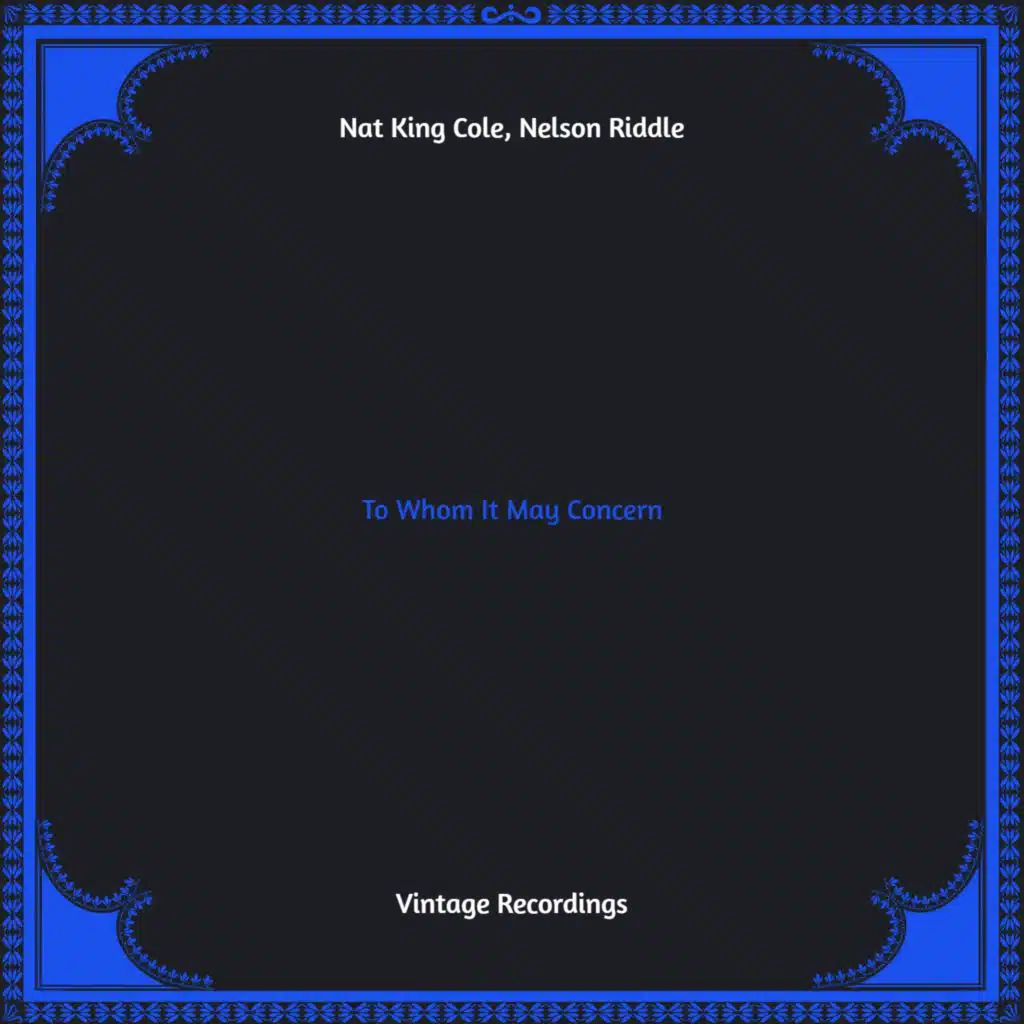 Nat King Cole,  Nelson Riddle and His Orchestra