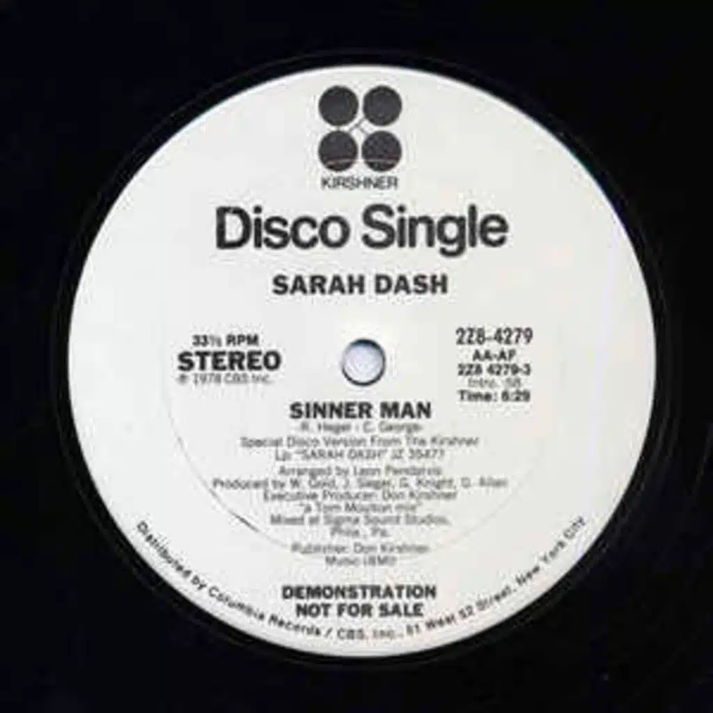 Episode 144: 2021 Dirty Disco's Classic 7:50 min Rework Of Sarah Dash's 1978  ''Sinner Man''