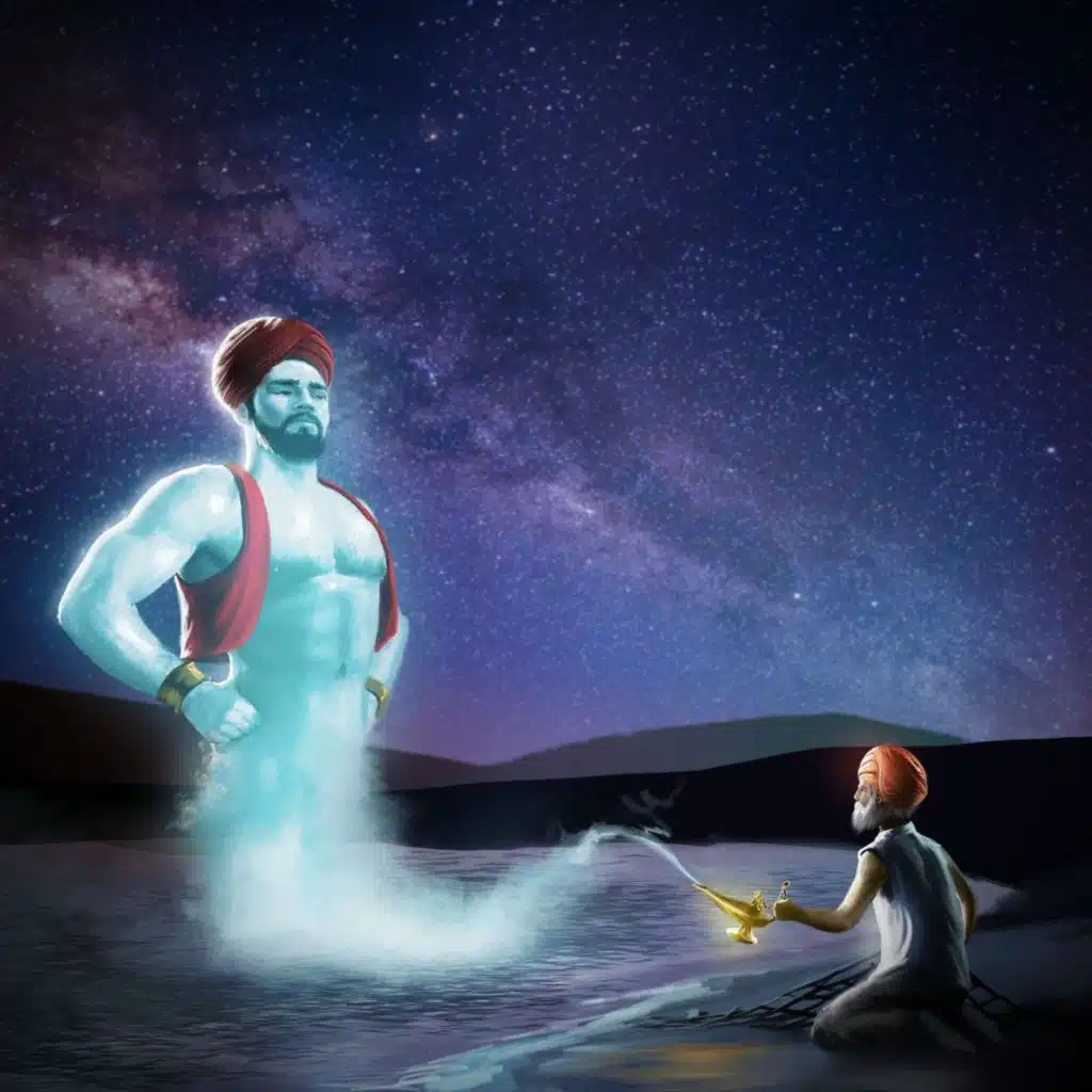 Arabian Nights Bedtime Story - The Fisherman and The Genie