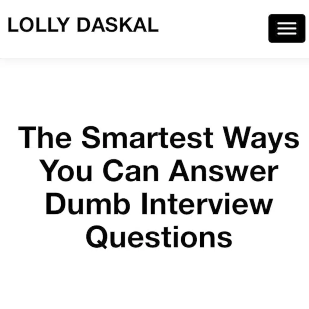 The Smartest Ways You Can Answer Dumb Interview Questions
