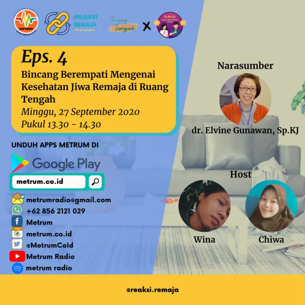 (Re)aksi Remaja Garut Episode 4: Bincang Berempati Mengenai Kesehatan Jiwa Remaja di Ruang Tengah