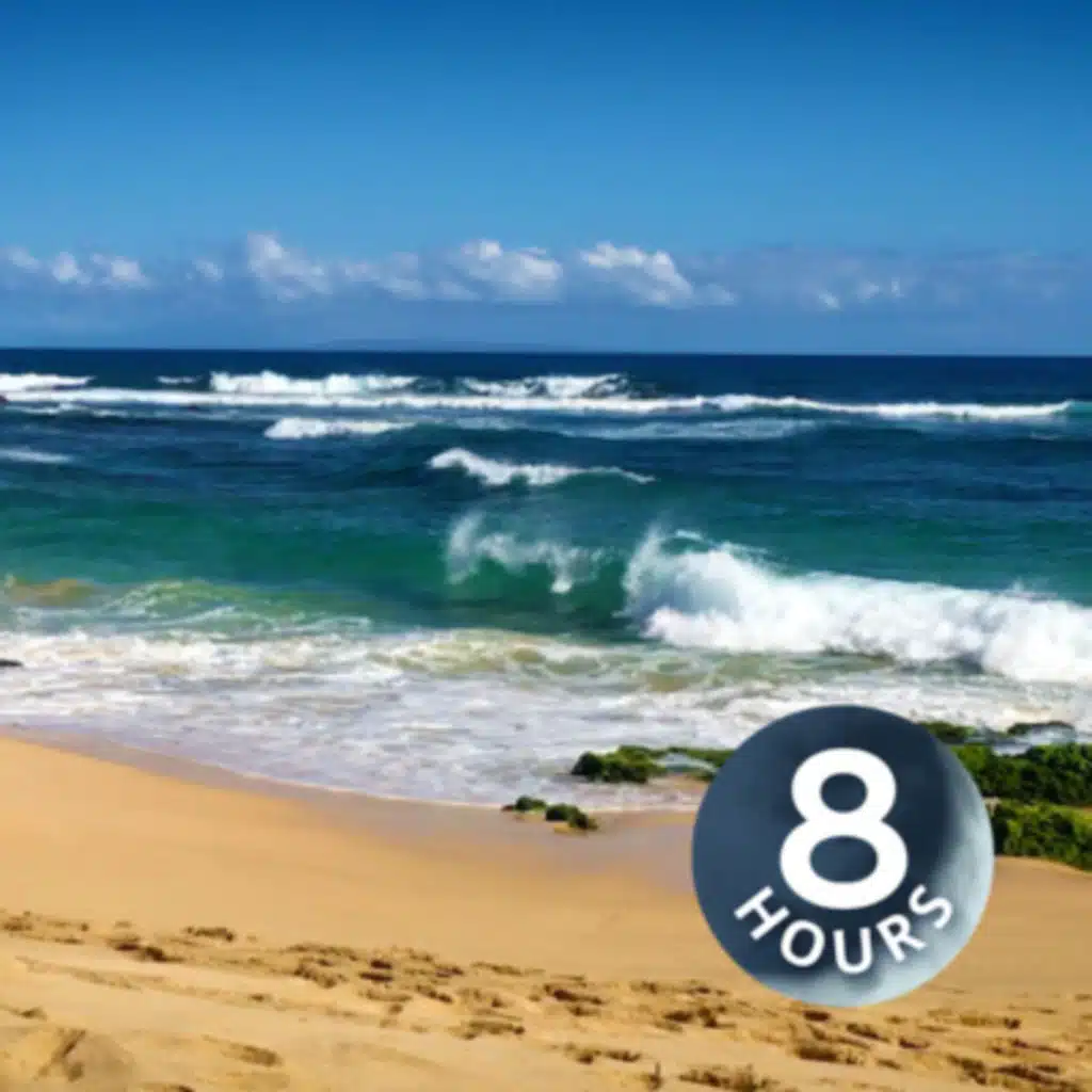 Ocean Sleep Sounds White Noise 8 Hours | Waves Crashing on Beach in Hawaii for Sleeping, Relaxation