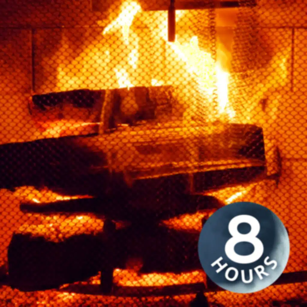 Fireplace Burning Sounds 8 hours | Relax, Sleep, or Study to Crackling Flames White Noise