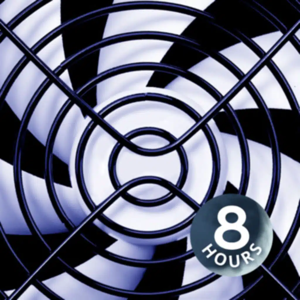 White Noise Fan 8 Hours | Sound Machine to Help You Sleep or Study (with distant crickets)