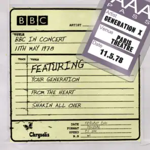 Youth Youth Youth (BBC in Concert: Live at Paris Theatre, 11 May 1978)
