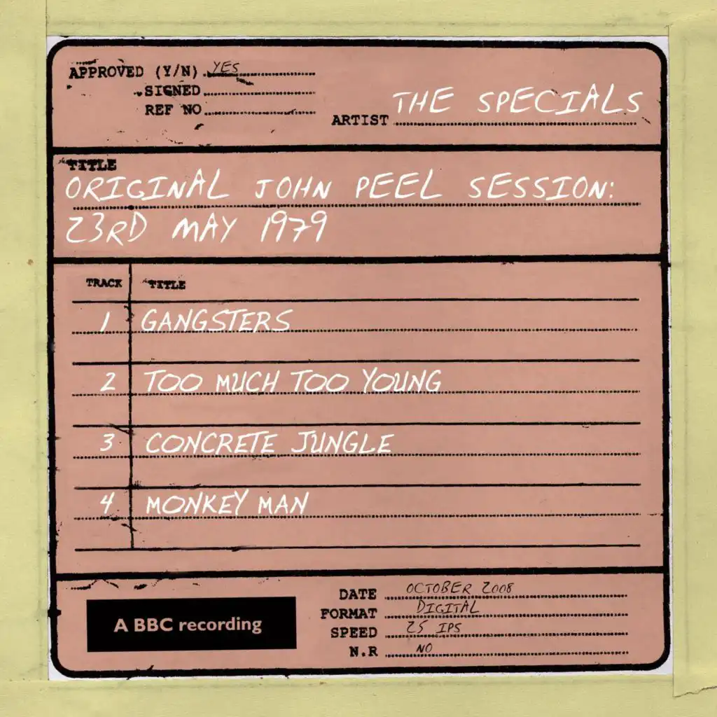Too Much Too Young (John Peel Session, 23 May 1979)