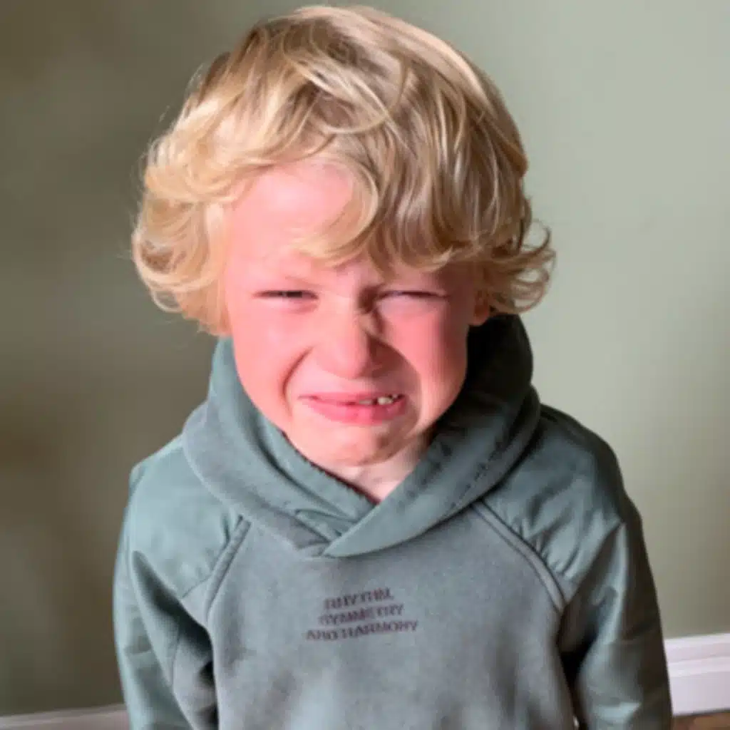 La colère du jeune enfant