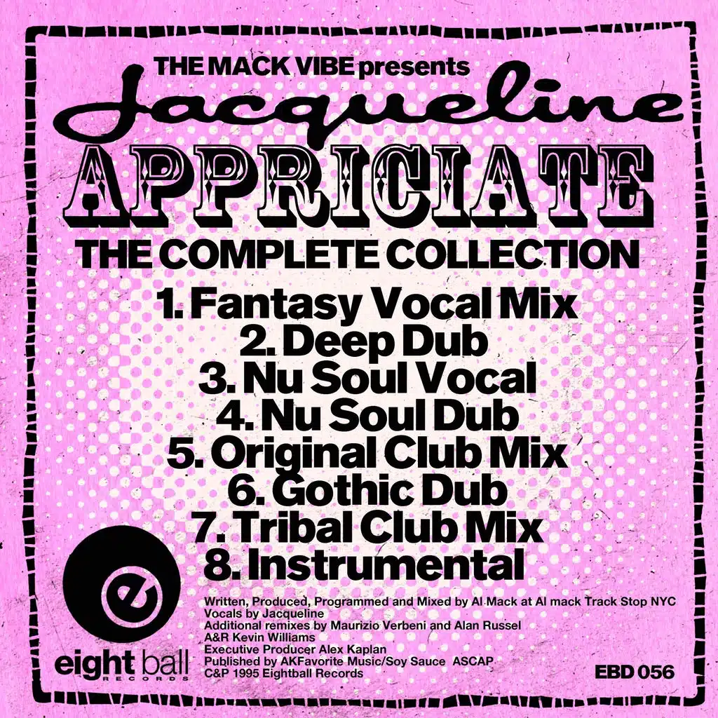 The Mack Vibe presents Jacqueline Appreciate The Complete Collection