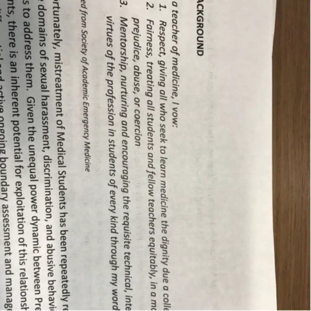 Healthy professional relationships in our LIC