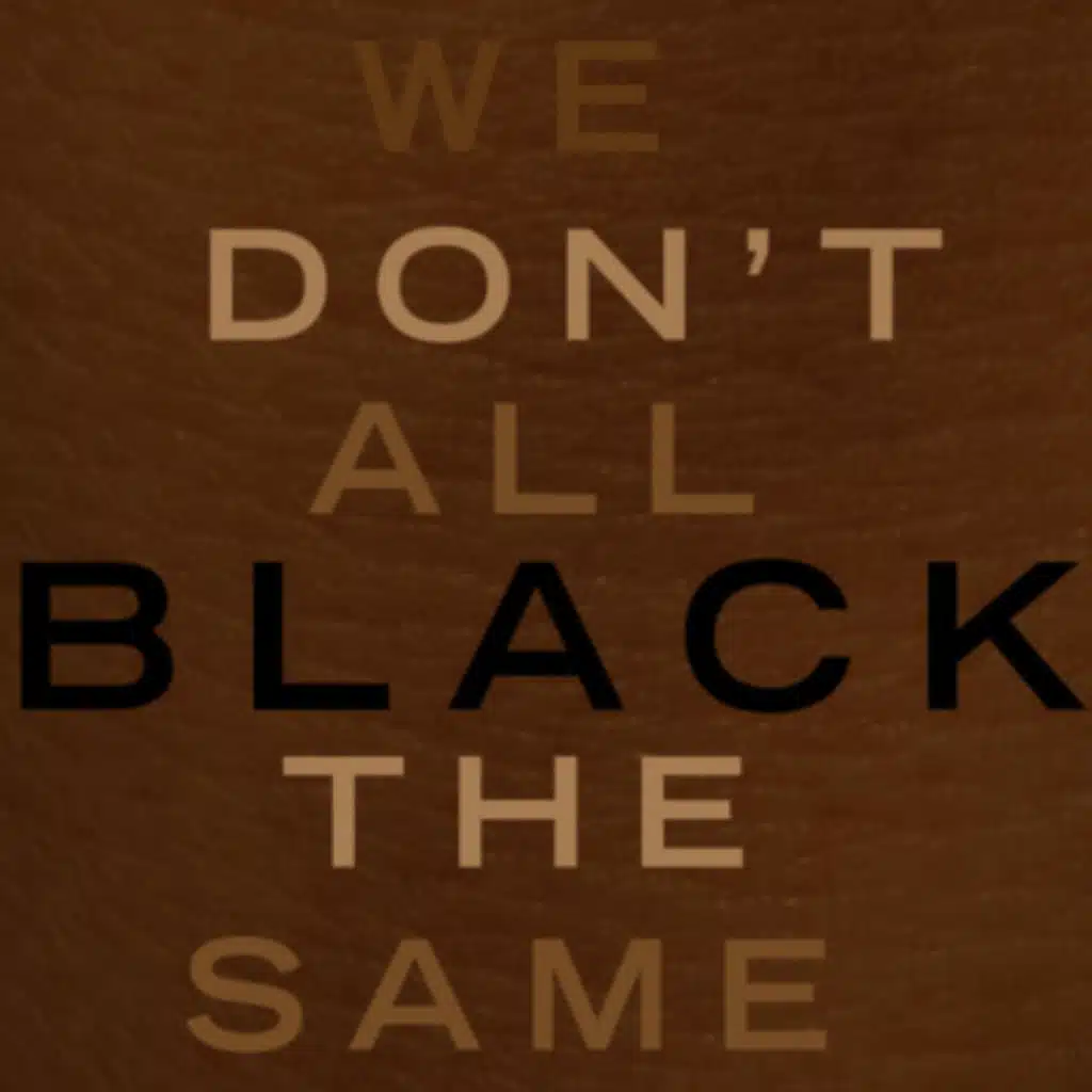 We don't all Black the same!