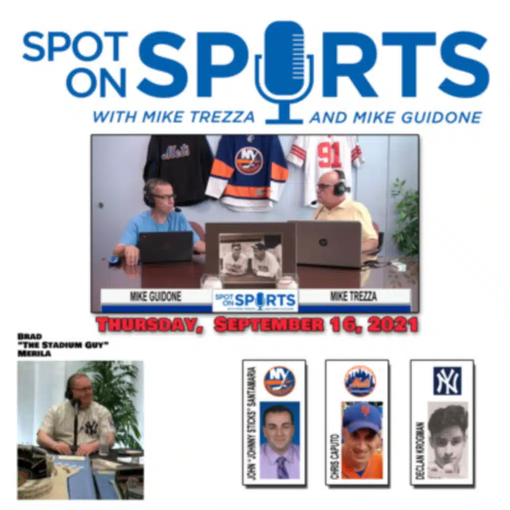 Spot on Sports - Thursday September 16, 2021. Guest Brad "The Stadium Guy" Merila joins us in the studio with his to-scale model of Ebbetts Field and shares exciting news about its destination.