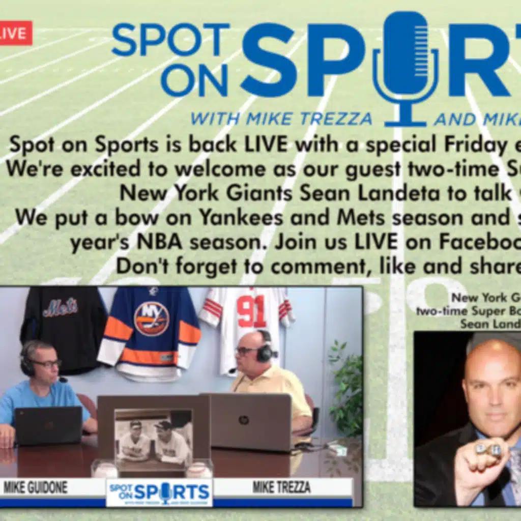 Spot on Sports - Friday, October 15, 2021 - Special Guest Sean Landeta