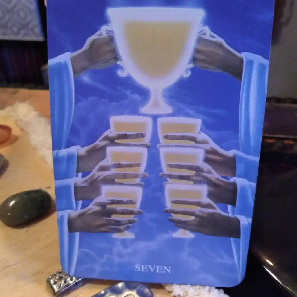 7 of cups-Coffee Tea & Tarot S1:EP42