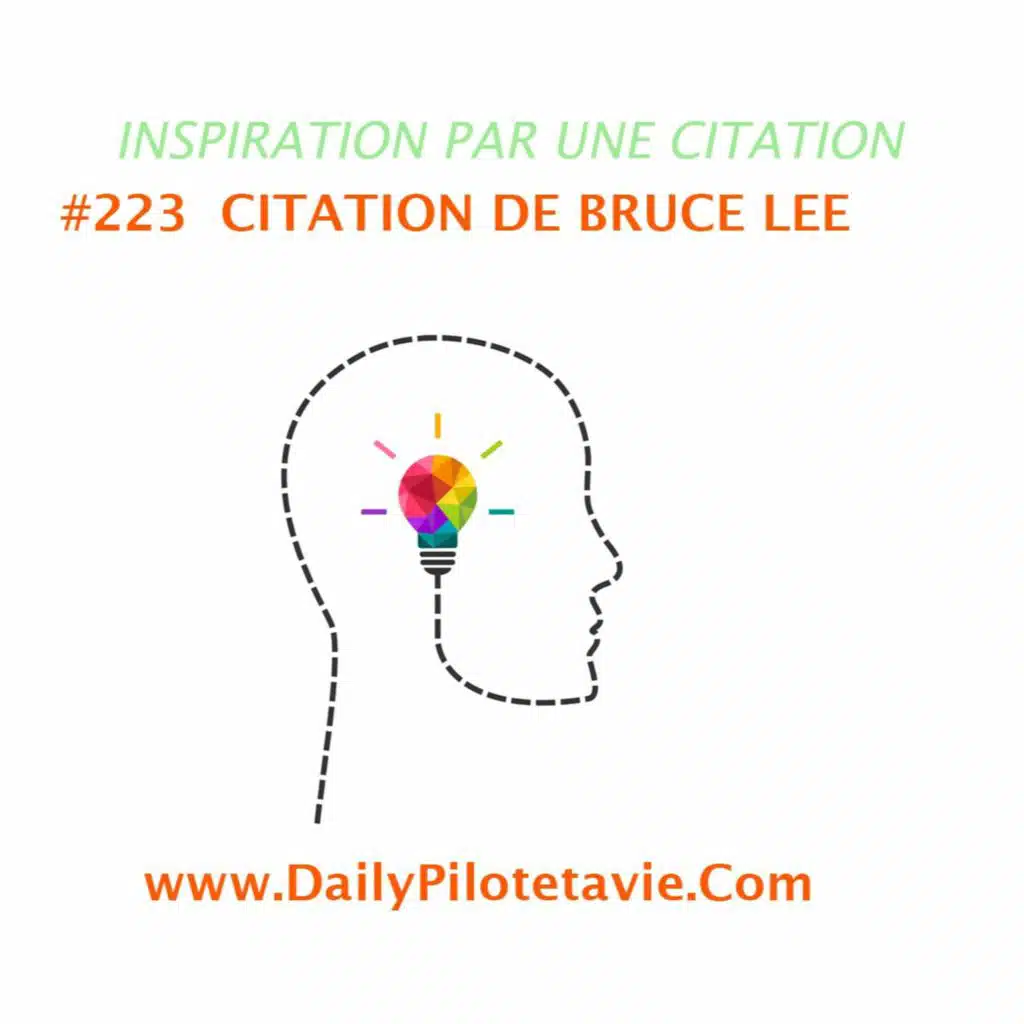 #223 CITATION DE BRUCE LEE