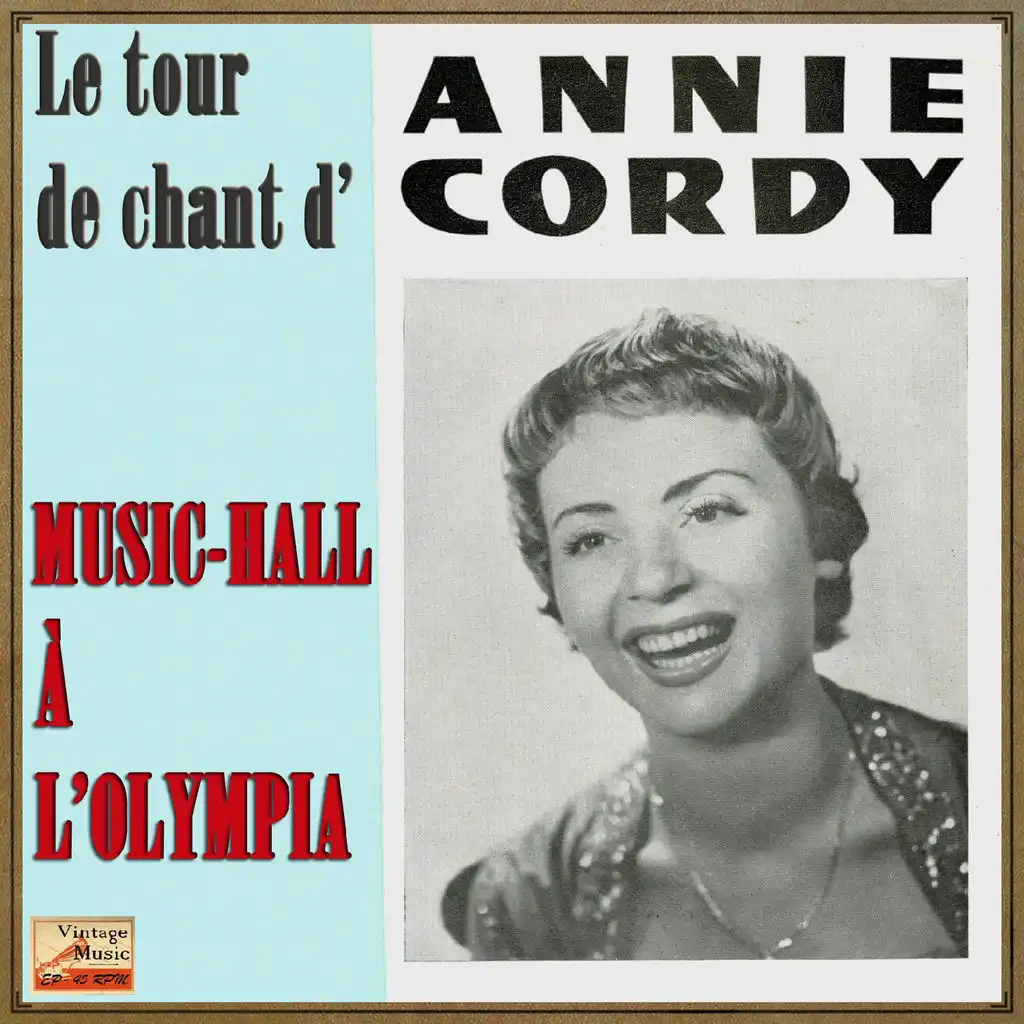 Vintage French Song No. 135 - LP: Annie Cordy À L'Olympia