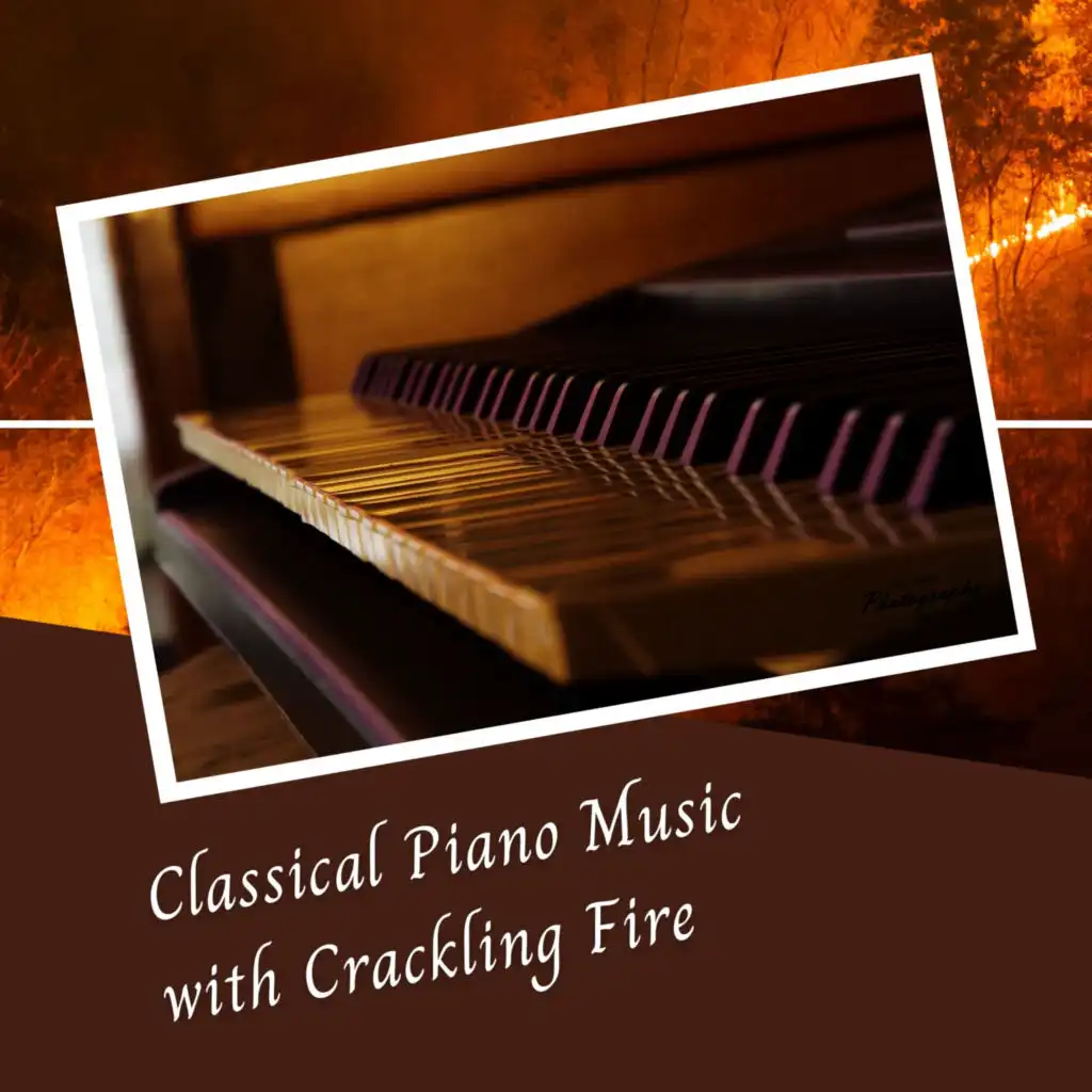 Classical Piano Music with Crackling Fire