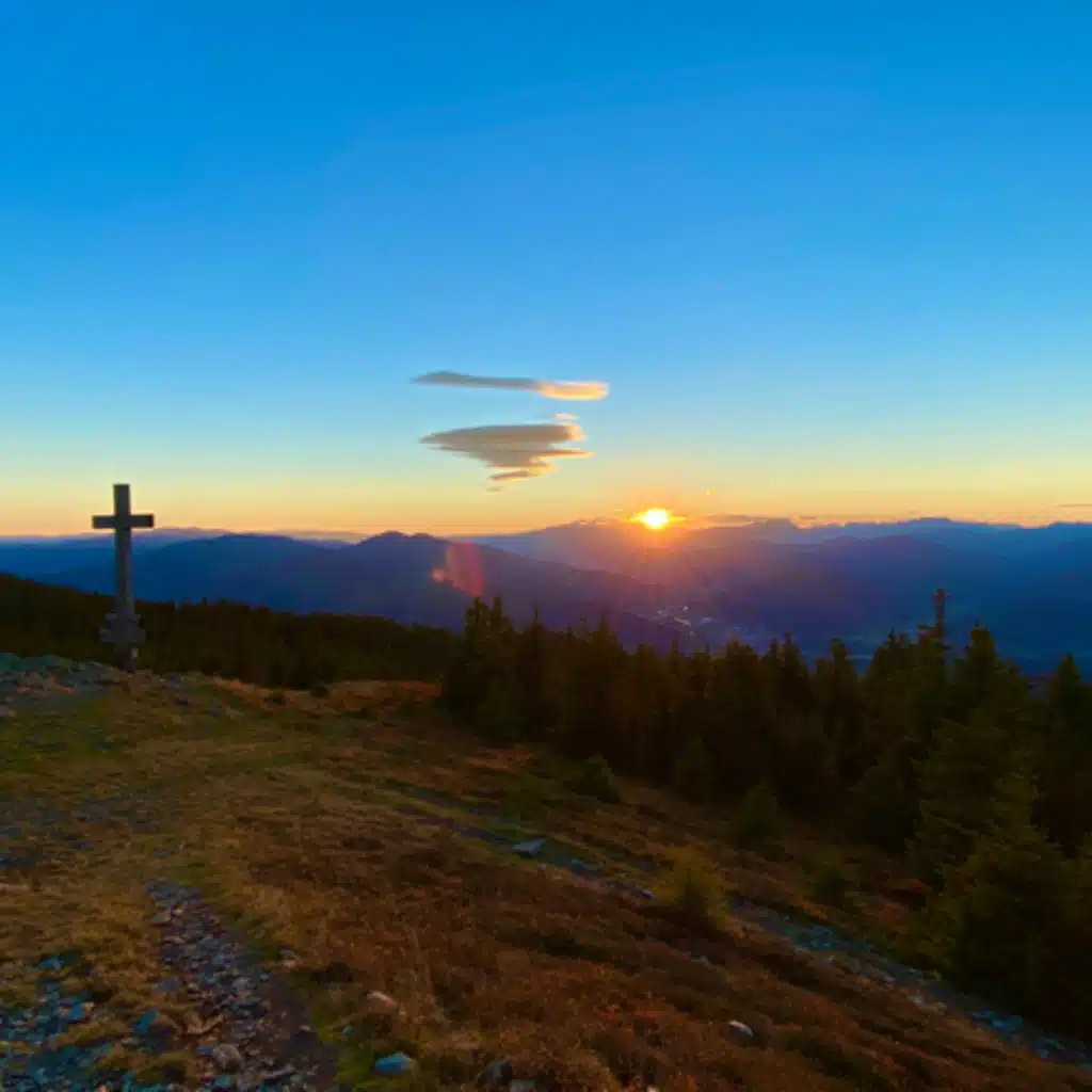 Sonnenuntergang und Konflikte i realem Leben