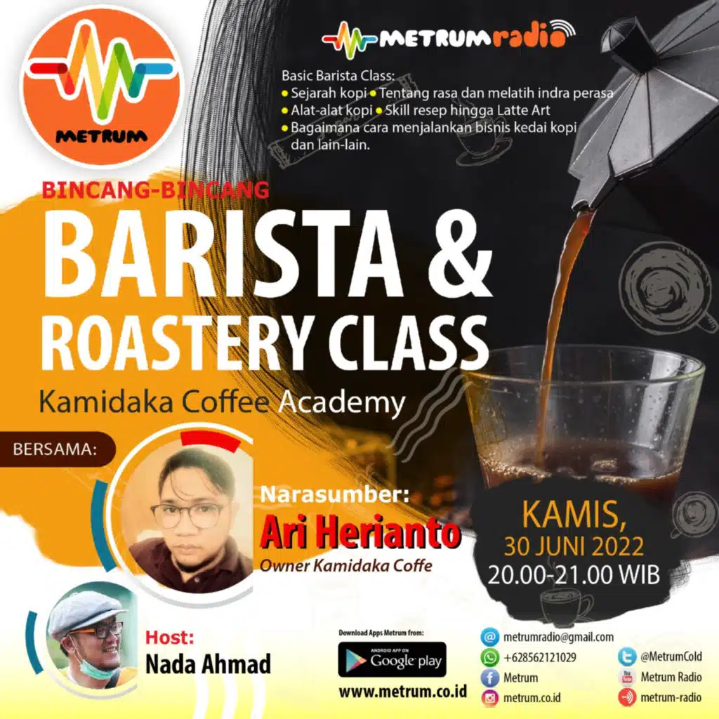 Bincang-bincang tentang "Barista & Roastery Class, Kamidaka Coffee Academy"