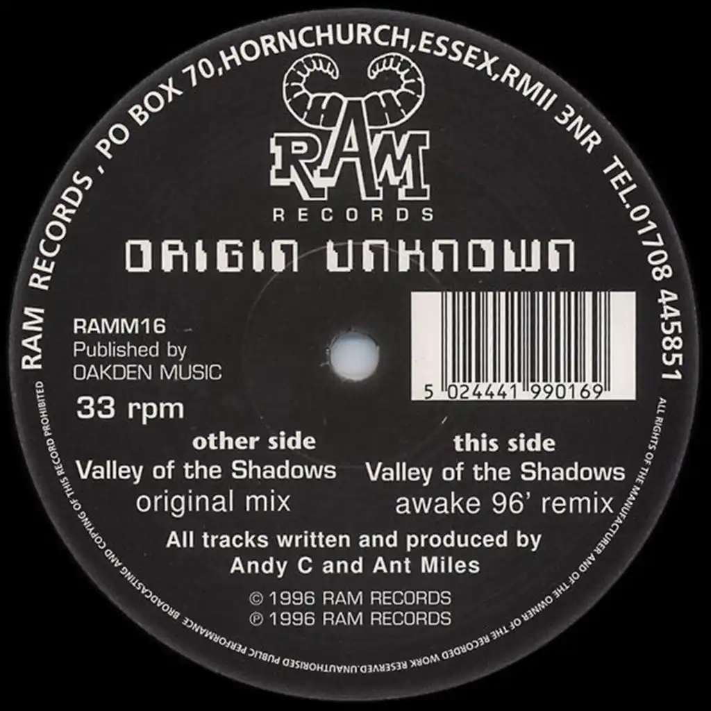 Valley of the Shadows (Awake '96 Remix) [feat. Origin Unknown]