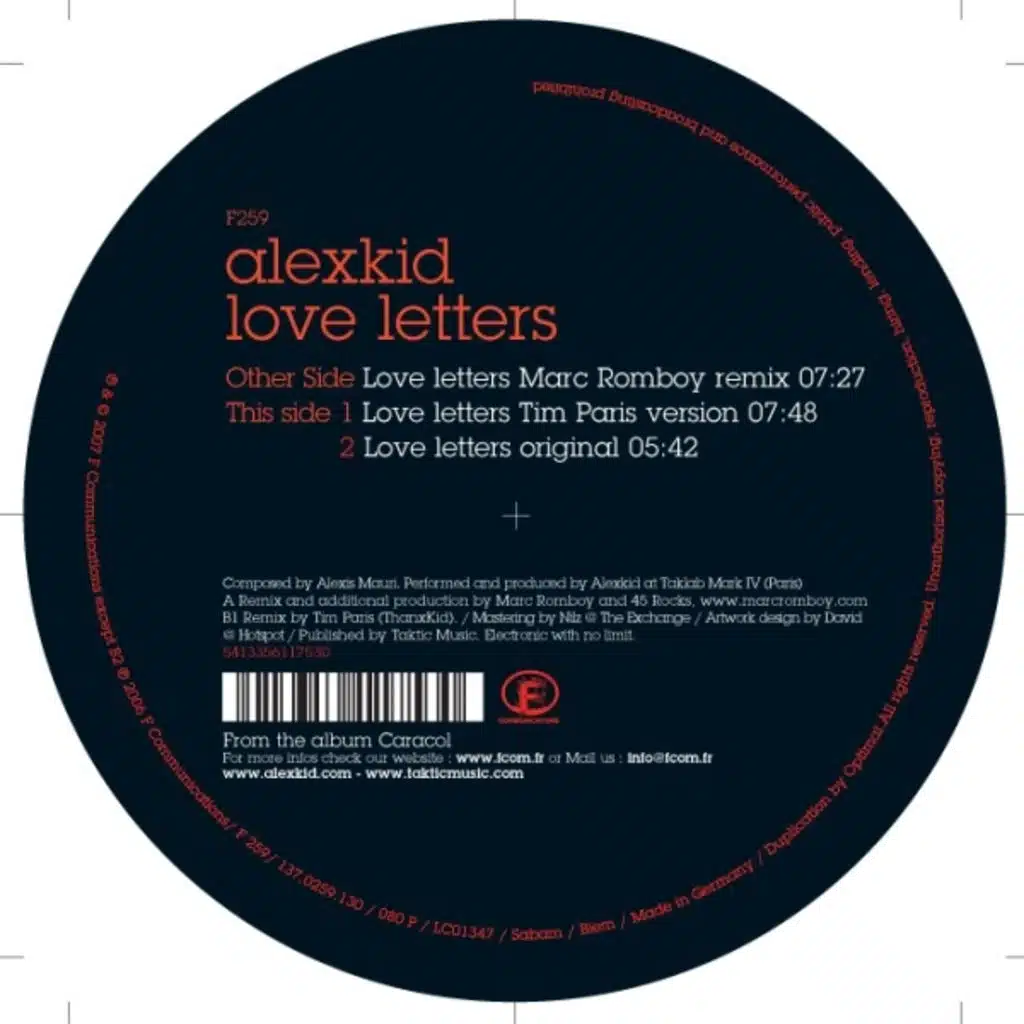 Love letters (Marc Romboy Remix)