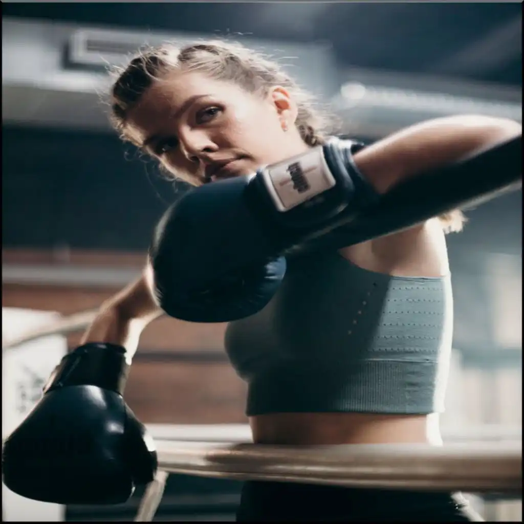 Gym and Healthy Lifestyle Motivation Boxing Fighter