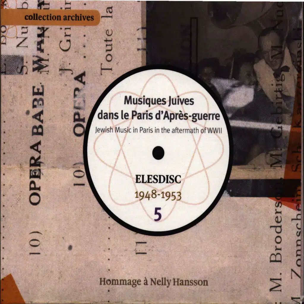 Musiques juives dans le Paris d'après-guerre, Vol. 5 (Elesdisc 1948-1953 - Hommage à Nelly Hansson)