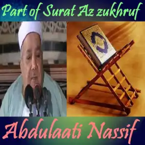 Part of Surat Az zukhruf (Quran)