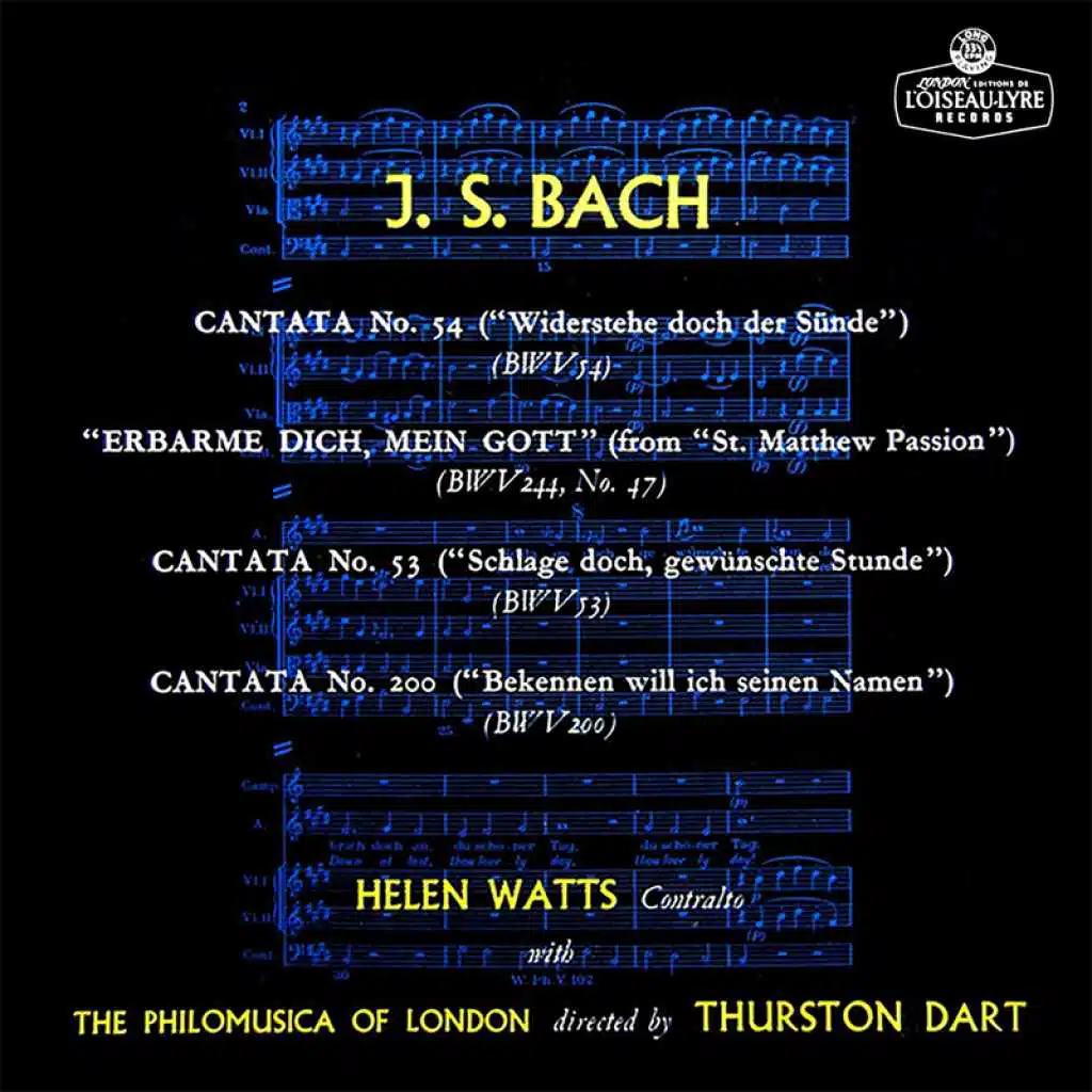 J.S. Bach: Bekennen will ich seinen Namen, Cantata BWV 200