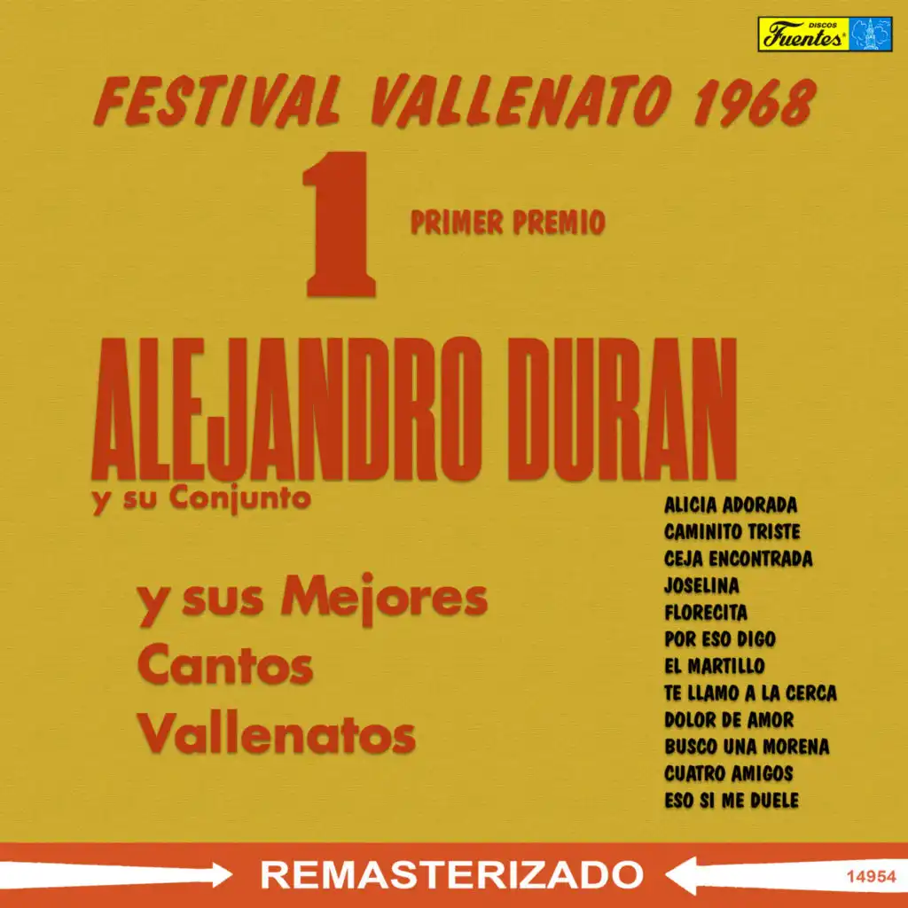 Festival Vallenato 1968, 1 Primer Premio y Sus Mejores Cantos Vallenatos