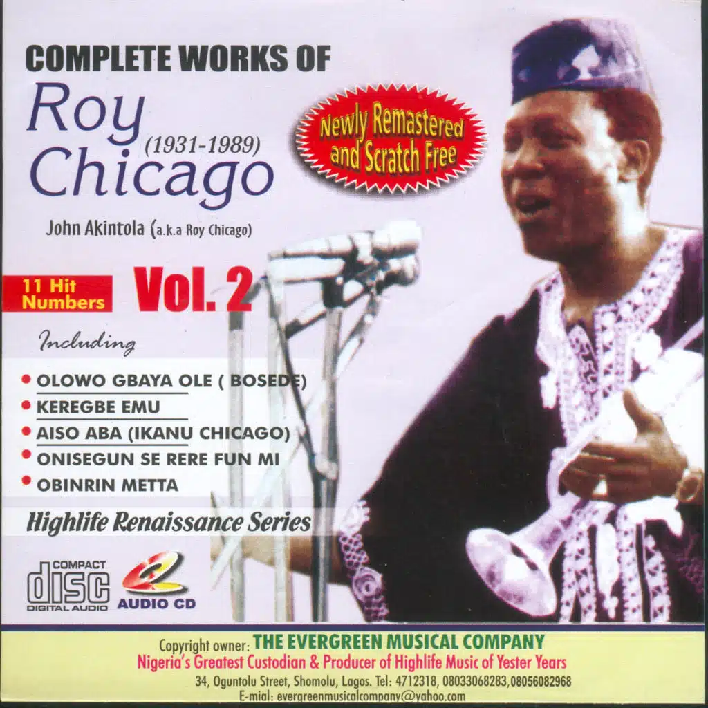 Complete Works Of Roy Chicago (1931-1989) Vol.2