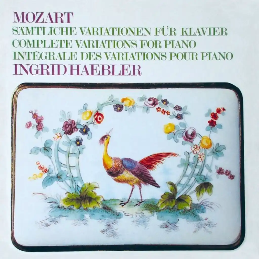 Mozart: 8 Variations on "Dieu d'amour", K. 352/374c