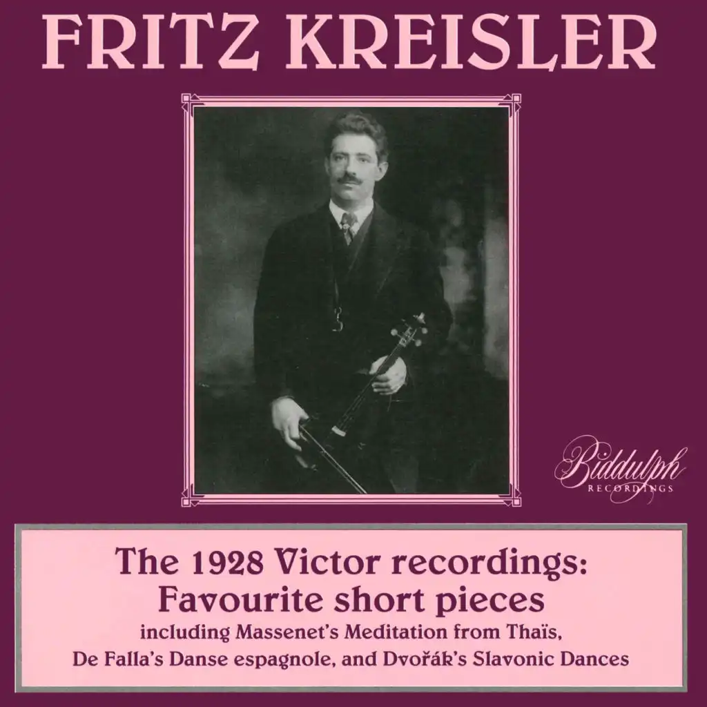 Zigeunermelodien, Op. 55, B. 104: No. 4, Songs My Mother Taught Me (Arr. F. Kreisler for Violin & Piano)