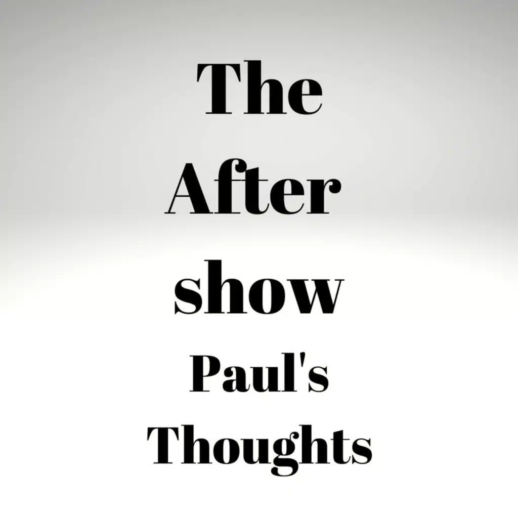 That Voice in your head.. A few Thoughts after the show