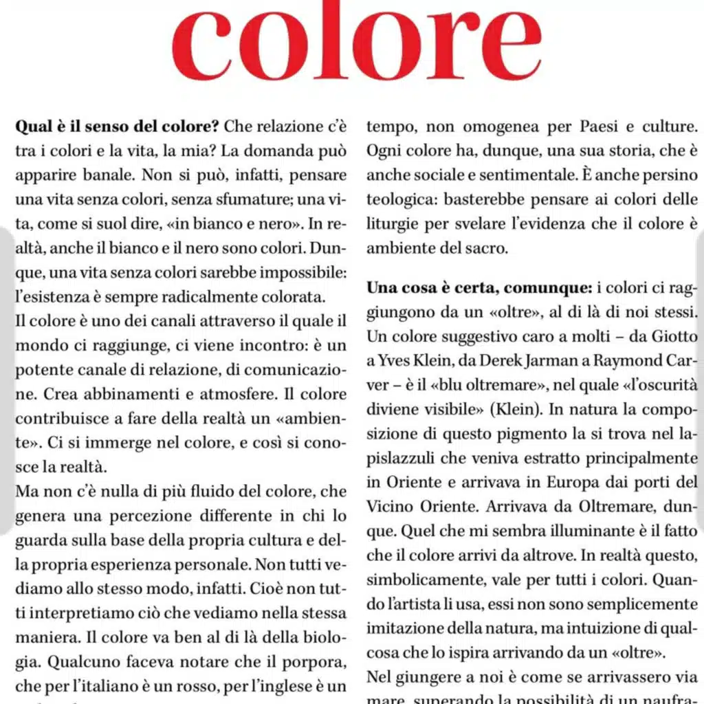 Parola del giorno: colore 