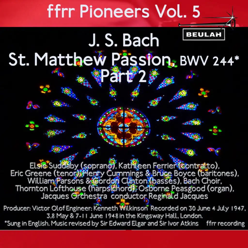 St. Matthew Passion, BWV 244, Pt. 2: Recitative and Aria - He Hold His Peace - Endure Endure