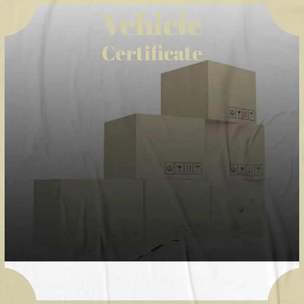 Vehicle Certificate