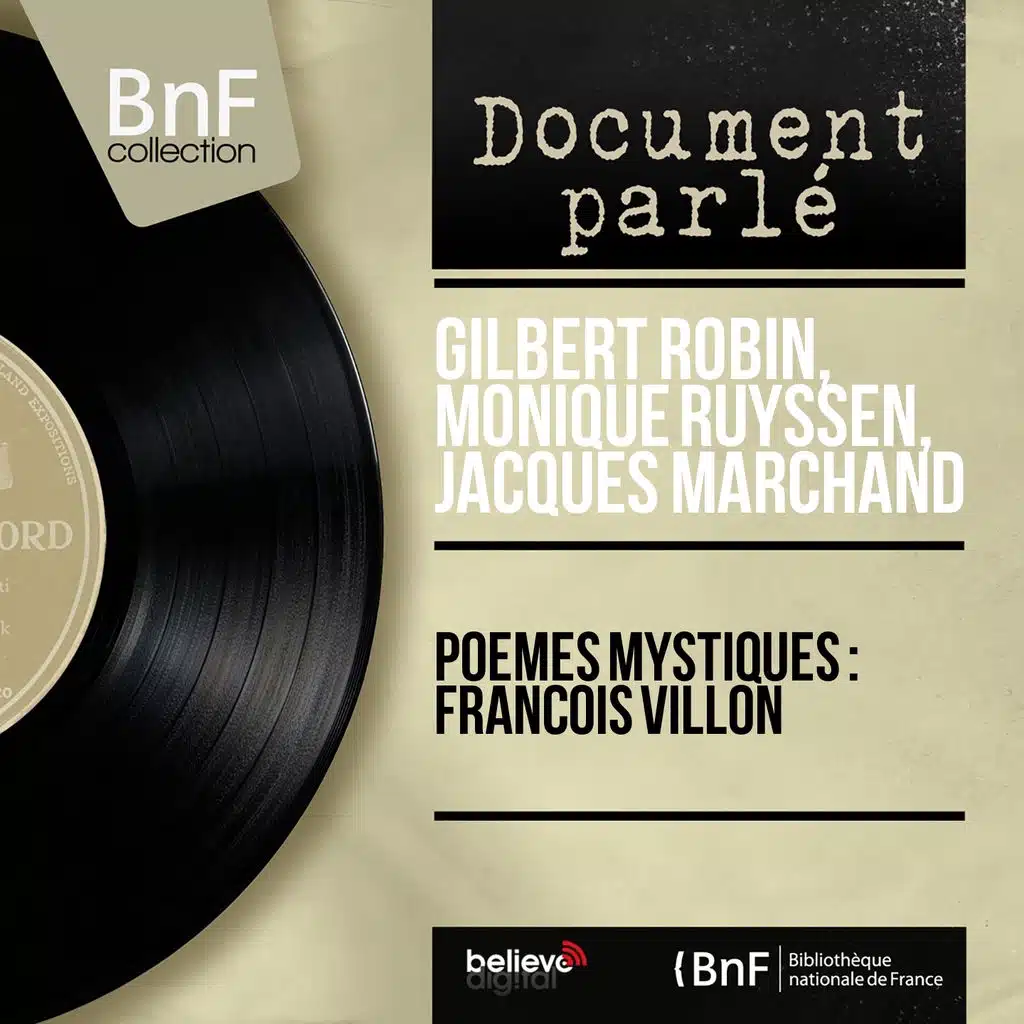 Poèmes mystiques : François Villon (Mono Version)