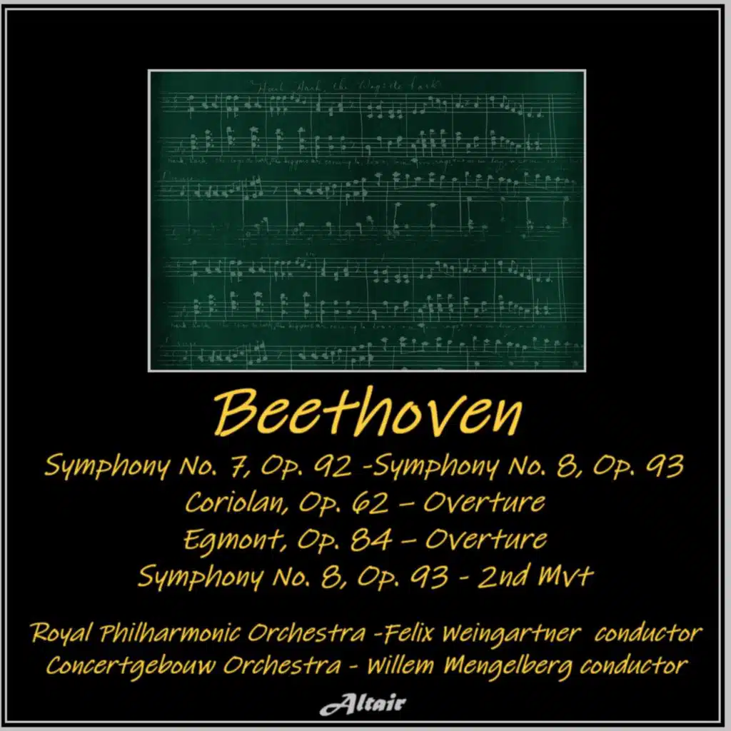 Symphony NO. 7 in a Major, Op. 92: II. Allegretto