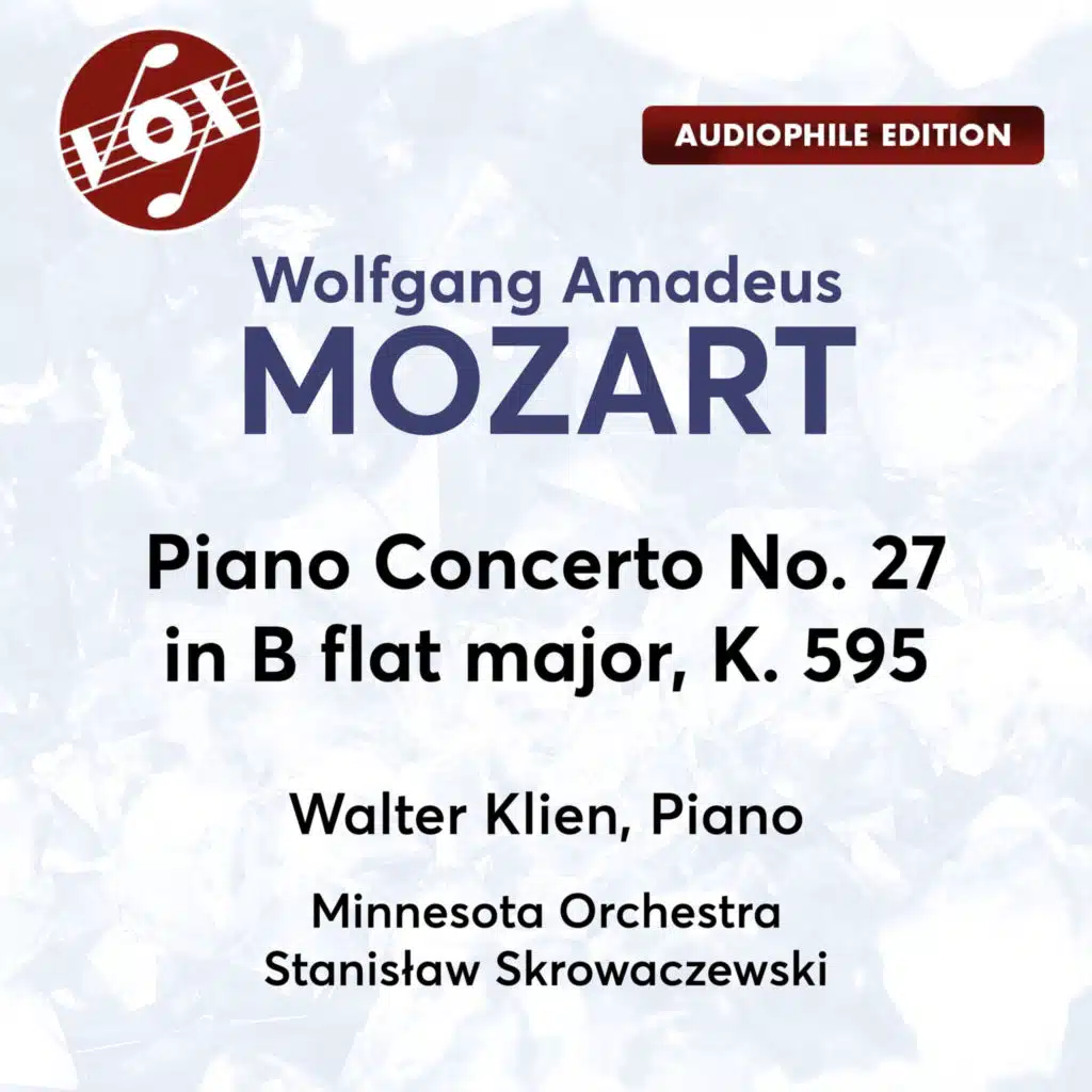Piano Concerto No. 27 in B-Flat Major, K. 595: III. Allegro